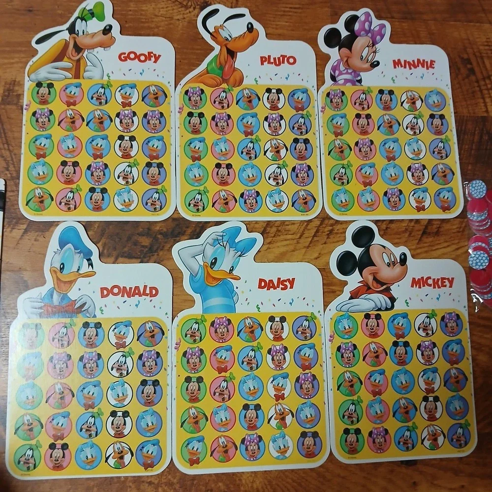 Disney Mickey's Bingo Game Stuff For Kids Milton Bradley Age 4+ All Pieces. VTG